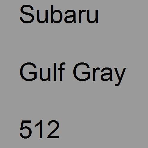 Subaru, Gulf Gray, 512.